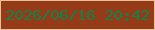 文字の大きさ：2、枠の色：ebbf97、背景の色：963b18、文字の色：138147 無料ブログパーツのブログ時計