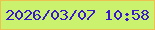 文字の大きさ：1、枠の色：ebc250、背景の色：caf26f、文字の色：381acc 無料ブログパーツのブログ時計
