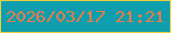 文字の大きさ：2、枠の色：ebcd3e、背景の色：0e9ead、文字の色：eb7b47 無料ブログパーツのブログ時計