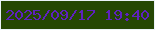 文字の大きさ：2、枠の色：ebf2f9、背景の色：254703、文字の色：5e21be 無料ブログパーツのブログ時計