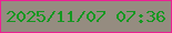 文字の大きさ：2、枠の色：ec2093、背景の色：958c80、文字の色：139820 無料ブログパーツのブログ時計