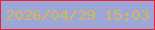 文字の大きさ：1、枠の色：ec2332、背景の色：9da7d7、文字の色：d3b855 無料ブログパーツのブログ時計