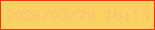 文字の大きさ：4、枠の色：ec3719、背景の色：f9d262、文字の色：fcc173 無料ブログパーツのブログ時計