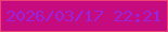 文字の大きさ：3、枠の色：ec4374、背景の色：c60b7e、文字の色：9a24dd 無料ブログパーツのブログ時計