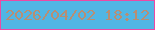 文字の大きさ：4、枠の色：ec49a4、背景の色：51b6e4、文字の色：b88e73 無料ブログパーツのブログ時計