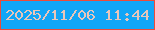 文字の大きさ：5、枠の色：ec4b3a、背景の色：11a6f7、文字の色：e9c6ba 無料ブログパーツのブログ時計