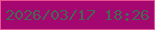 文字の大きさ：4、枠の色：ec5395、背景の色：a50771、文字の色：466651 無料ブログパーツのブログ時計