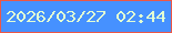 文字の大きさ：4、枠の色：ec5746、背景の色：4691ff、文字の色：e2ffd3 無料ブログパーツのブログ時計
