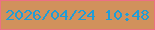文字の大きさ：1、枠の色：ec7085、背景の色：d1915c、文字の色：1f9dd7 無料ブログパーツのブログ時計