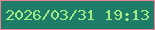 文字の大きさ：5、枠の色：ec8295、背景の色：1e7d68、文字の色：a3eb84 無料ブログパーツのブログ時計