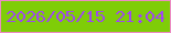 文字の大きさ：4、枠の色：ec8bc3、背景の色：7fcd08、文字の色：9f4aec 無料ブログパーツのブログ時計