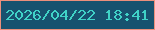 文字の大きさ：1、枠の色：ec8f7c、背景の色：17526f、文字の色：40d2c7 無料ブログパーツのブログ時計