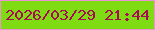 文字の大きさ：5、枠の色：ec92d5、背景の色：7fdc12、文字の色：aa0a55 無料ブログパーツのブログ時計