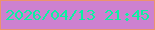 文字の大きさ：1、枠の色：ec936d、背景の色：cd81d0、文字の色：0bf2a2 無料ブログパーツのブログ時計