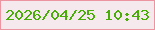 文字の大きさ：3、枠の色：ec95a0、背景の色：f5e9ed、文字の色：4aae09 無料ブログパーツのブログ時計