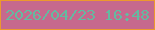 文字の大きさ：4、枠の色：ec992d、背景の色：c6698d、文字の色：64baa0 無料ブログパーツのブログ時計
