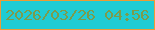 文字の大きさ：3、枠の色：ec9b34、背景の色：1fccd4、文字の色：7b9c4d 無料ブログパーツのブログ時計