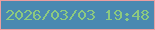 文字の大きさ：4、枠の色：ec9ea0、背景の色：4a89b1、文字の色：8cc980 無料ブログパーツのブログ時計
