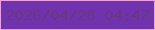 文字の大きさ：5、枠の色：eca0e9、背景の色：7033ae、文字の色：6a3581 無料ブログパーツのブログ時計