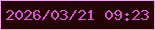 文字の大きさ：5、枠の色：eca3df、背景の色：240303、文字の色：d952dc 無料ブログパーツのブログ時計