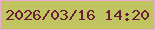 文字の大きさ：5、枠の色：ecacd2、背景の色：c1c561、文字の色：6d1d36 無料ブログパーツのブログ時計