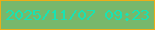 文字の大きさ：1、枠の色：ecad18、背景の色：77b86c、文字の色：19e3b3 無料ブログパーツのブログ時計