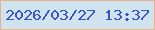 文字の大きさ：4、枠の色：ecb18c、背景の色：d0e4f0、文字の色：3a54c2 無料ブログパーツのブログ時計