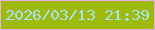 文字の大きさ：1、枠の色：ecb1ea、背景の色：9ebb08、文字の色：a8e0ff 無料ブログパーツのブログ時計