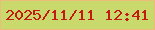 文字の大きさ：4、枠の色：ecbc7d、背景の色：c9d96b、文字の色：c21b14 無料ブログパーツのブログ時計