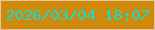 文字の大きさ：5、枠の色：ecc3a0、背景の色：cd8a0b、文字の色：15dbd6 無料ブログパーツのブログ時計