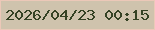 文字の大きさ：1、枠の色：ecc8b8、背景の色：cfc3ad、文字の色：354224 無料ブログパーツのブログ時計