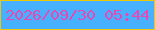 文字の大きさ：5、枠の色：ecc904、背景の色：48b1ff、文字の色：e749b3 無料ブログパーツのブログ時計