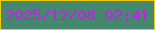 文字の大きさ：3、枠の色：eccc07、背景の色：44886d、文字の色：cc19f3 無料ブログパーツのブログ時計