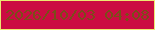 文字の大きさ：5、枠の色：ece972、背景の色：cb0c42、文字の色：7b4d19 無料ブログパーツのブログ時計
