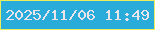 文字の大きさ：1、枠の色：eced5e、背景の色：29acda、文字の色：e9e5eb 無料ブログパーツのブログ時計