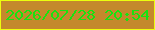 文字の大きさ：5、枠の色：ecff0e、背景の色：c4892c、文字の色：17e310 無料ブログパーツのブログ時計