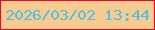 文字の大きさ：4、枠の色：ed032b、背景の色：f7ca8f、文字の色：4fc1e0 無料ブログパーツのブログ時計
