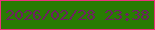 文字の大きさ：3、枠の色：ed317c、背景の色：297b03、文字の色：6e2061 無料ブログパーツのブログ時計