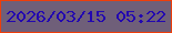 文字の大きさ：2、枠の色：ed3e0b、背景の色：6f5f79、文字の色：2308b0 無料ブログパーツのブログ時計