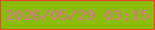 文字の大きさ：2、枠の色：ed4131、背景の色：8cbc09、文字の色：d8718d 無料ブログパーツのブログ時計