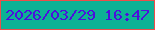 文字の大きさ：4、枠の色：ed4e4a、背景の色：0db295、文字の色：4c0fdd 無料ブログパーツのブログ時計