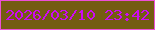 文字の大きさ：4、枠の色：ed4fd7、背景の色：745c12、文字の色：cc0bf2 無料ブログパーツのブログ時計