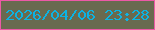 文字の大きさ：5、枠の色：ed59a6、背景の色：696a4f、文字の色：0cb3e3 無料ブログパーツのブログ時計