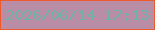 文字の大きさ：2、枠の色：ed5b2d、背景の色：ba8da6、文字の色：70b2aa 無料ブログパーツのブログ時計