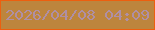 文字の大きさ：1、枠の色：ed5f0f、背景の色：bd853d、文字の色：af8fa5 無料ブログパーツのブログ時計