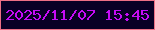 文字の大きさ：5、枠の色：ed6f85、背景の色：090025、文字の色：c60cf5 無料ブログパーツのブログ時計