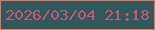 文字の大きさ：4、枠の色：ed715e、背景の色：2f5a5d、文字の色：c95670 無料ブログパーツのブログ時計