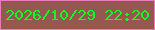 文字の大きさ：1、枠の色：ed7aba、背景の色：955750、文字の色：12fa1f 無料ブログパーツのブログ時計