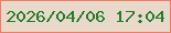 文字の大きさ：3、枠の色：ed7e63、背景の色：e9d9ca、文字の色：257d2c 無料ブログパーツのブログ時計