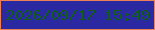 文字の大きさ：2、枠の色：ed7f54、背景の色：2a29a1、文字の色：0f5c1c 無料ブログパーツのブログ時計